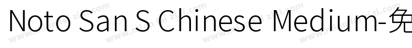 Noto San S Chinese Medium字体转换